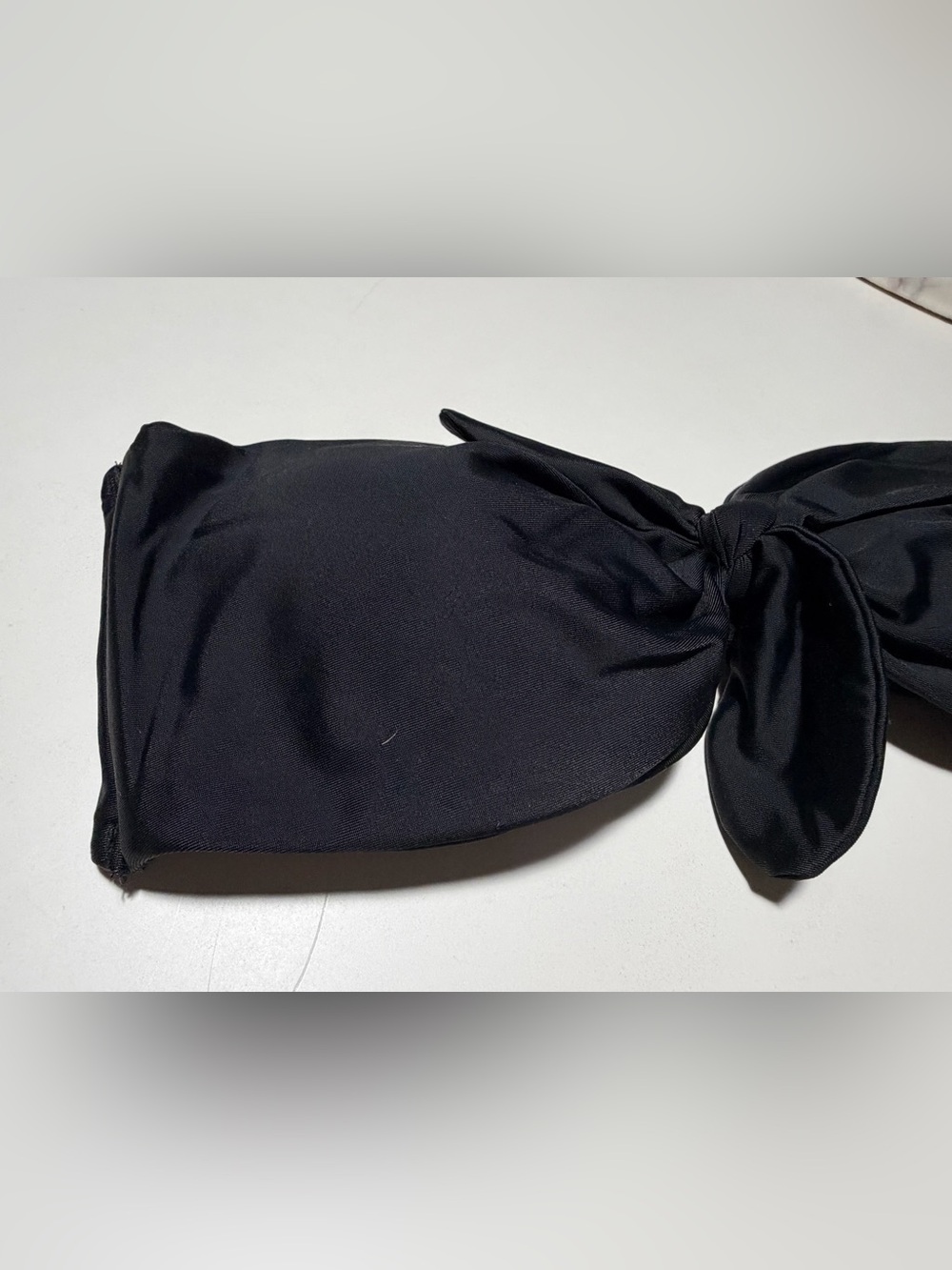 Aerie Black Knot Front Bandeau Bikini Top - Size Large - Picture 2 of 9
